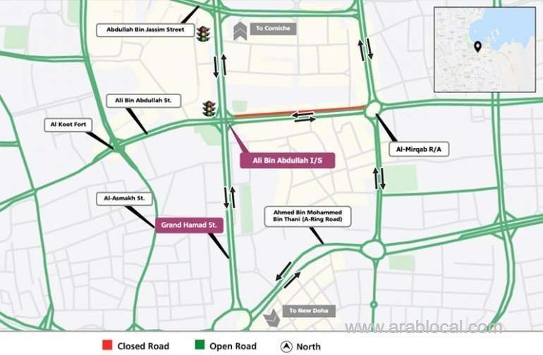 partial-traffic-closure-on-ali-bin-abdullah-street-ashghal_qatar