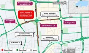 ashghal-announced-sixmonth-partial-closure-on-ali-bin-abdulla-streetqatar