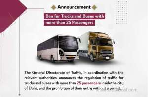 trucks-and-large-buses-ban-from-using-february-22-road-at-any-timeqatar