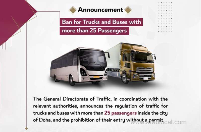 trucks-and-large-buses-ban-from-using-february-22-road-at-any-time_qatar