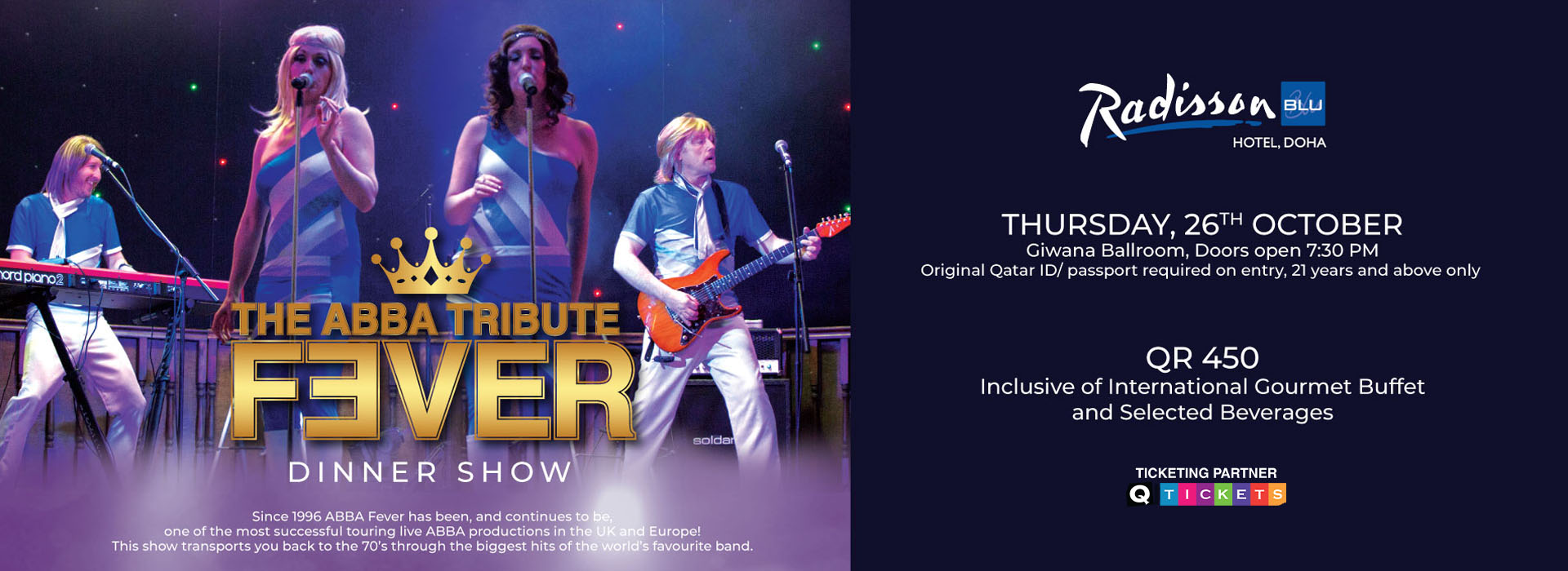 The ABBA FEVER Tribute Dinner Show