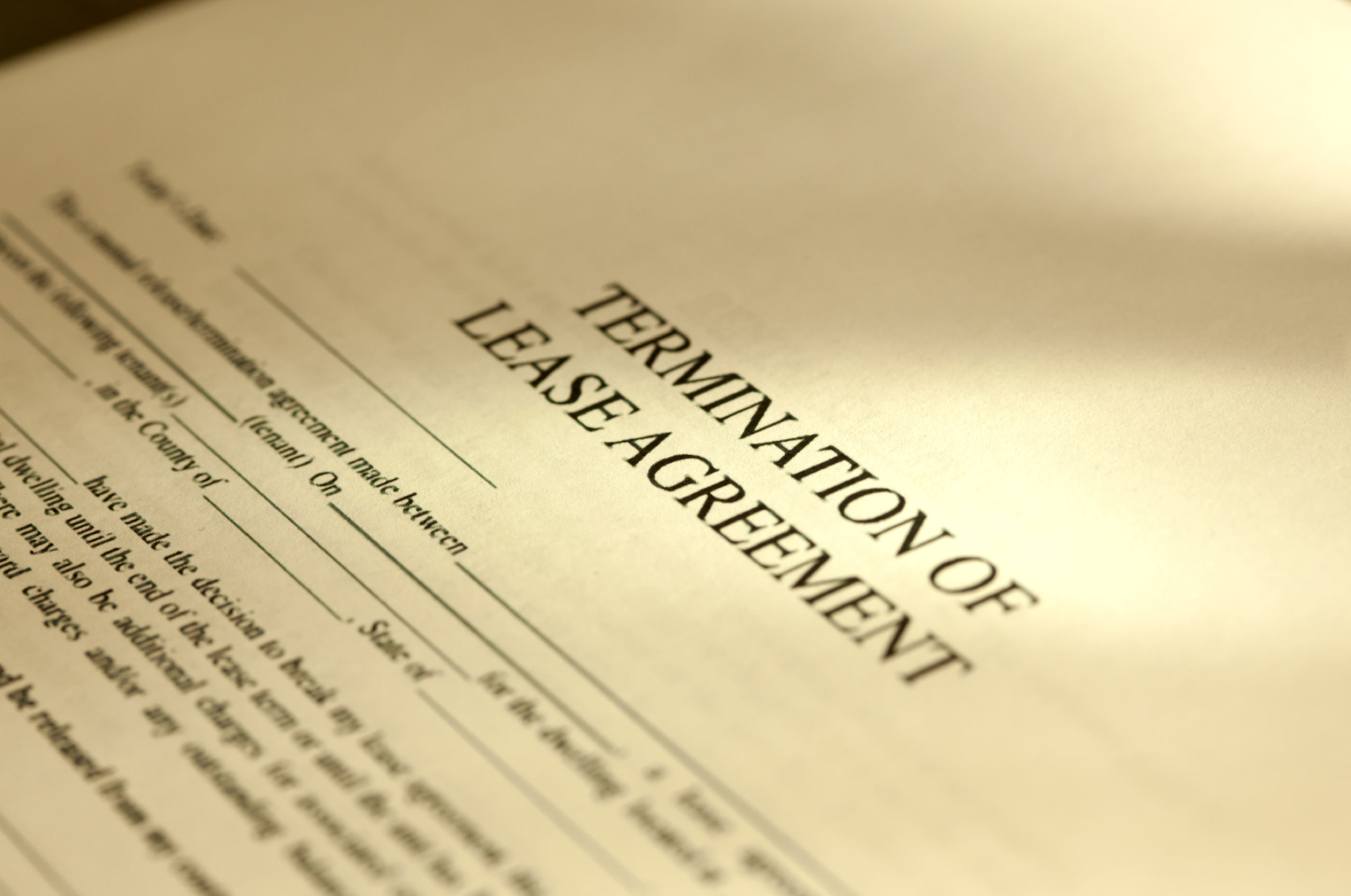 Lease Termination